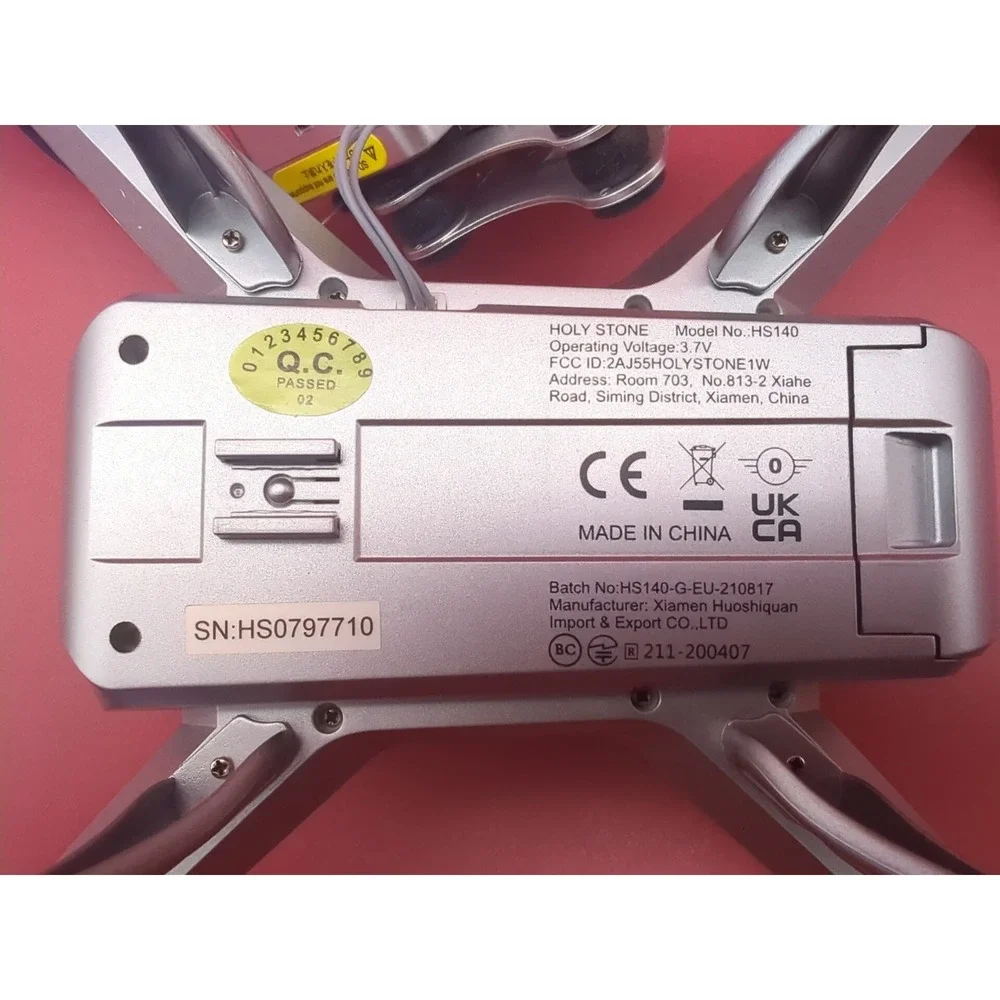 Drone Holy Stone Silver HS140 3.7 V Drone w/ 1080P HD Camera